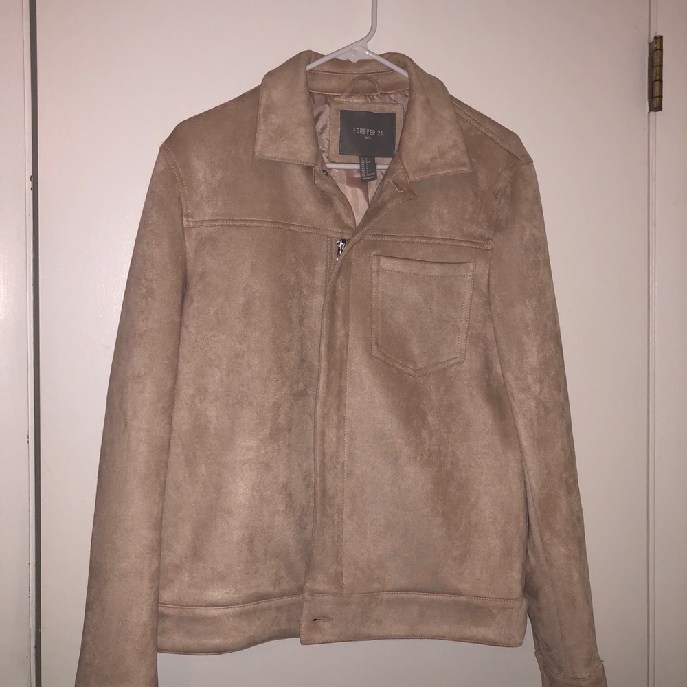 Suede peach jacket
